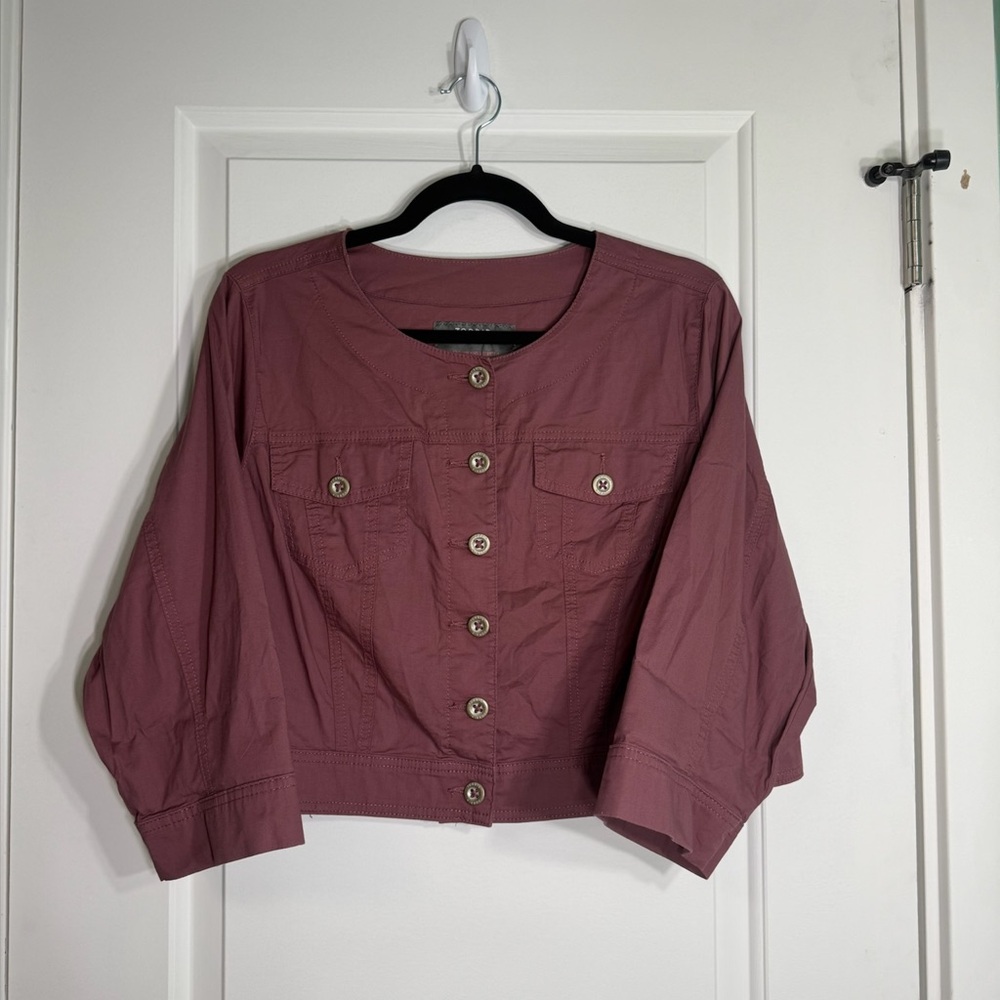 NWT Torrid Mauve Cropped Jacket - Picture 2 of 7